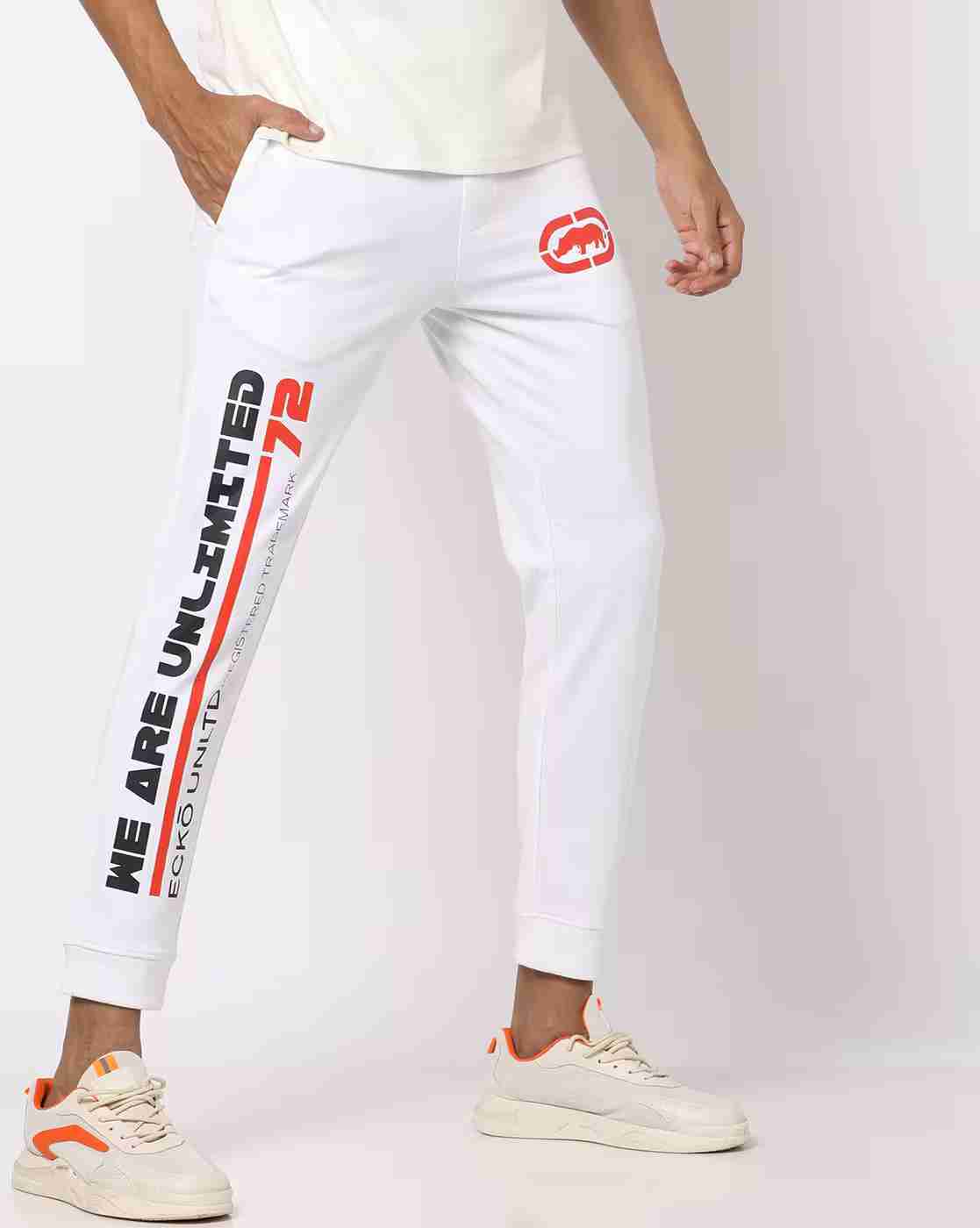 Men Typographic Print Joggers