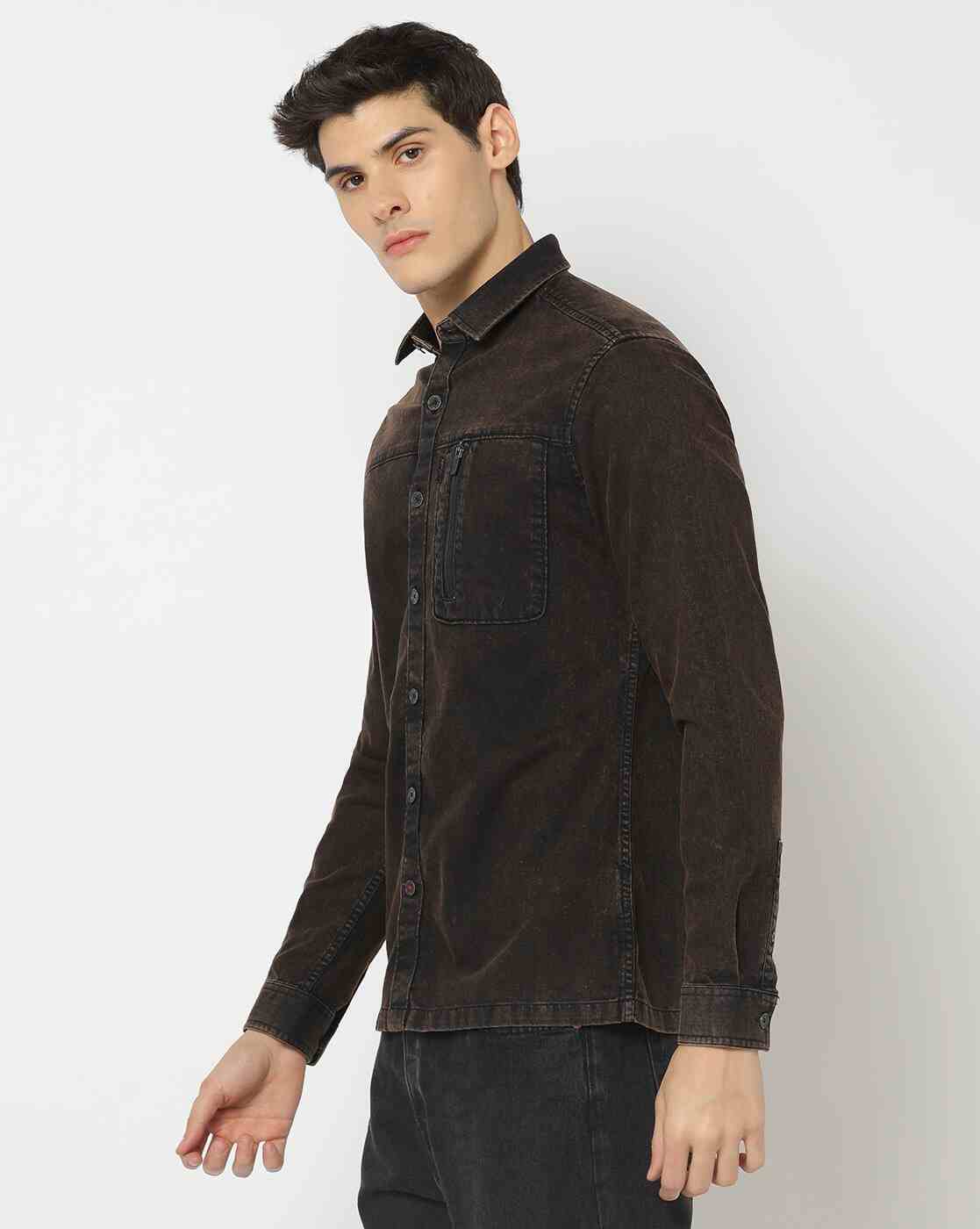ECKO UNLTD | Slim Fit Shirt with Spread Collar