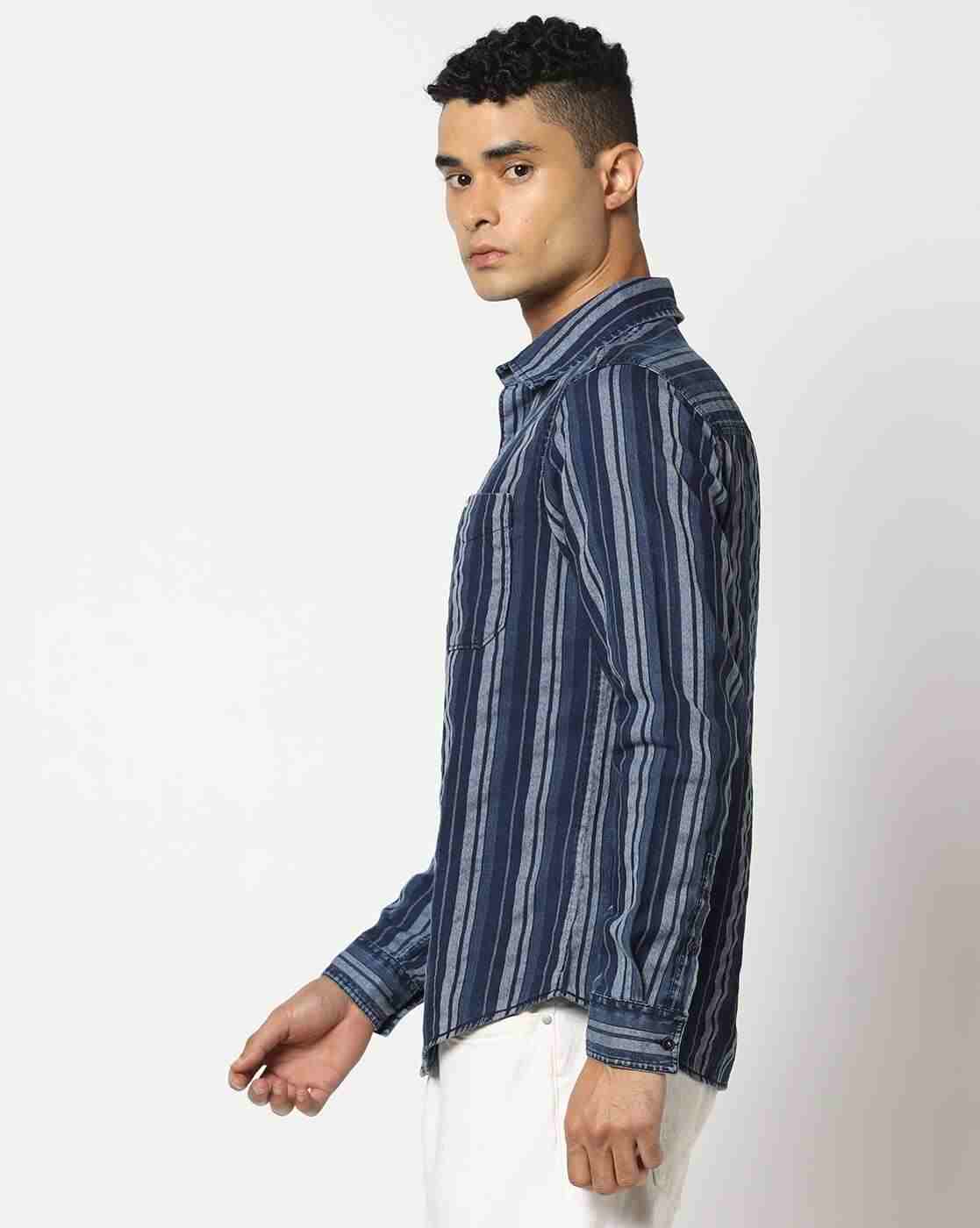 ECKO UNLTD | Men Striped Slim Fit Shirt