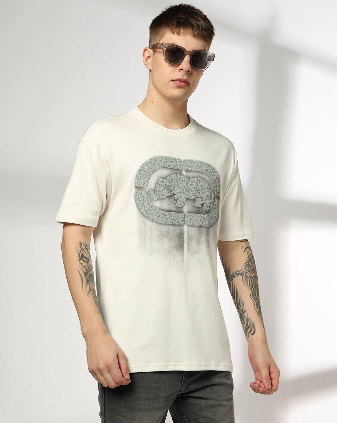 ECKO UNLTD | Men Logo Print Regular Fit Crew-Neck T-Shirt|0