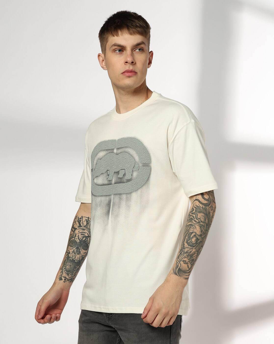 ECKO UNLTD | Men Logo Print Regular Fit Crew-Neck T-Shirt|1