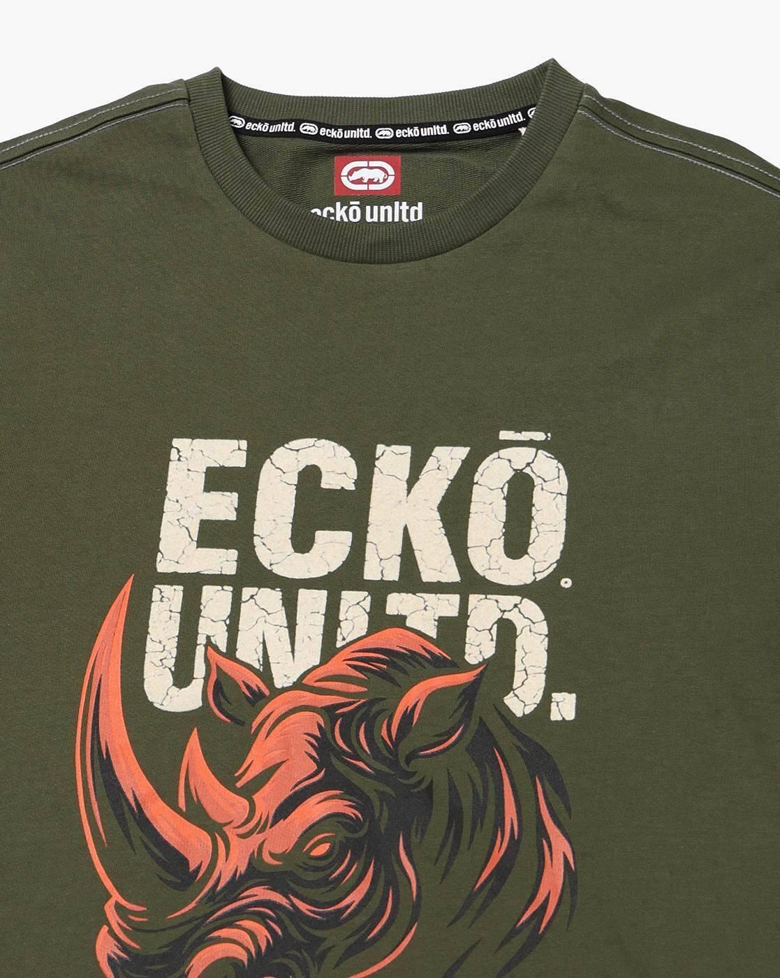 ECKO UNLTD | Men Logo Print Regular Fit Crew-Neck T-Shirt|5
