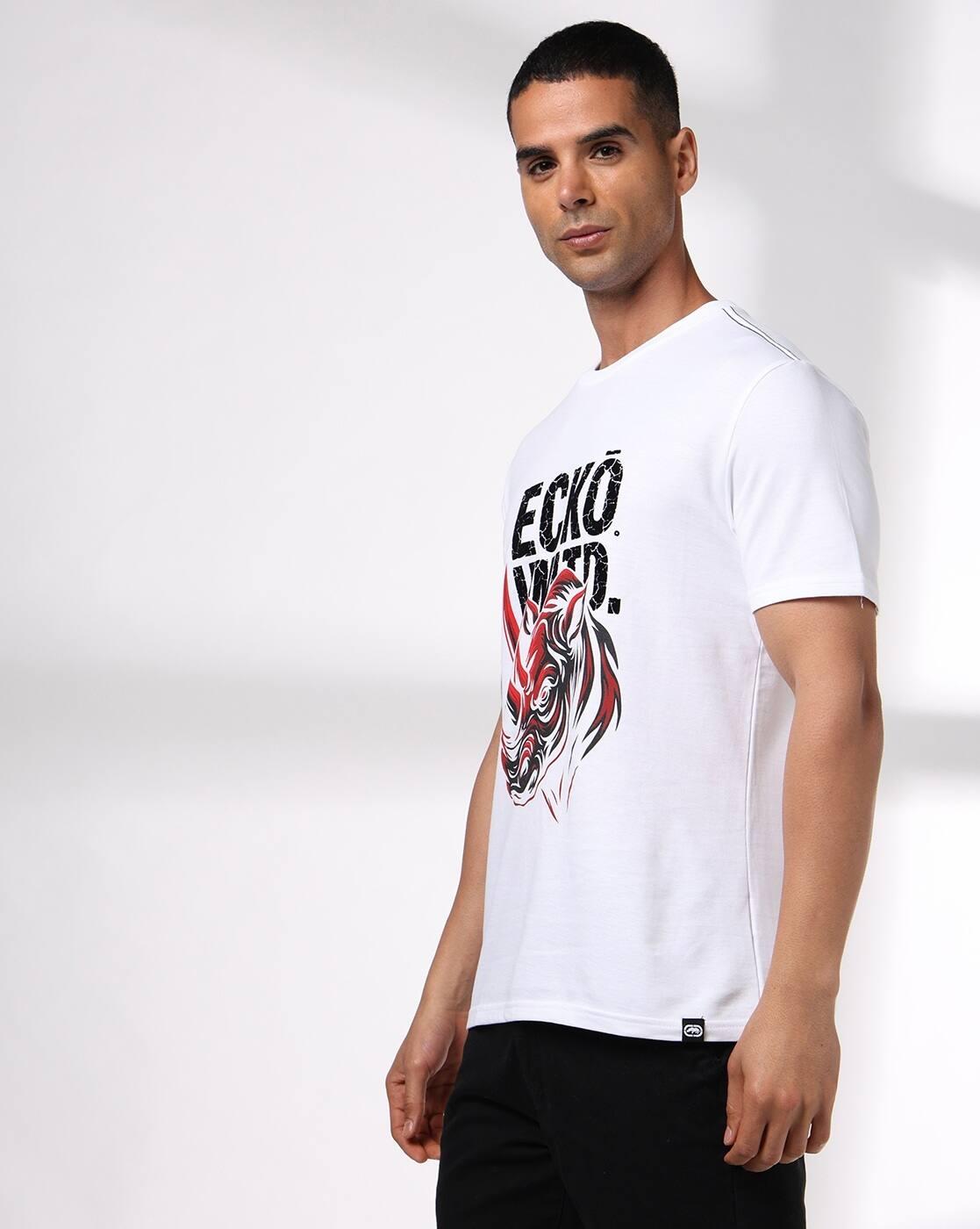 ECKO UNLTD | Men Graphic Print Regular Fit Crew-Neck T-Shirt|1