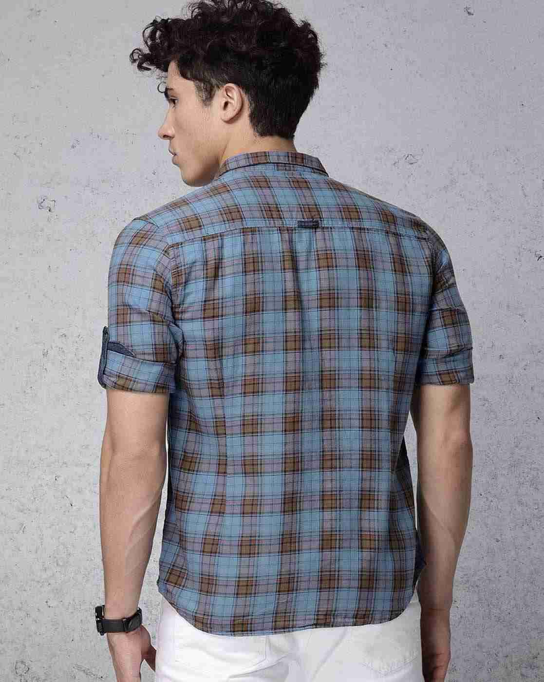 ECKO | Checked Slim Fit Shirt|2