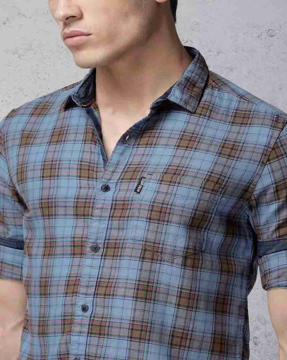 ECKO | Checked Slim Fit Shirt|4