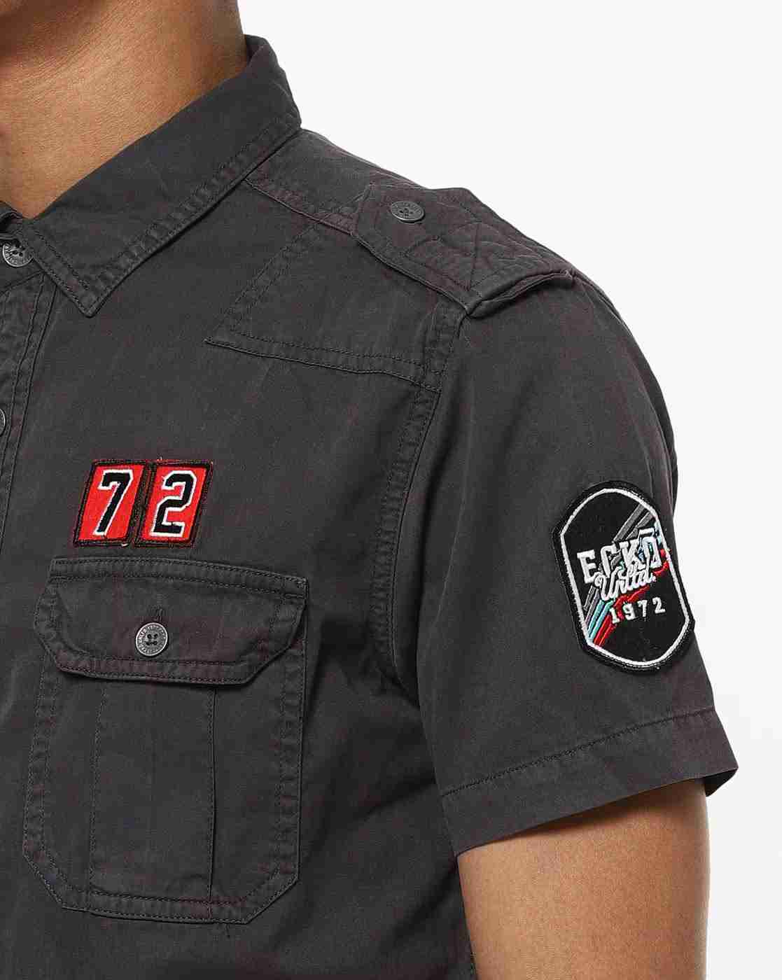 ECKO | Shirt with Flap Pockets & Badges|4