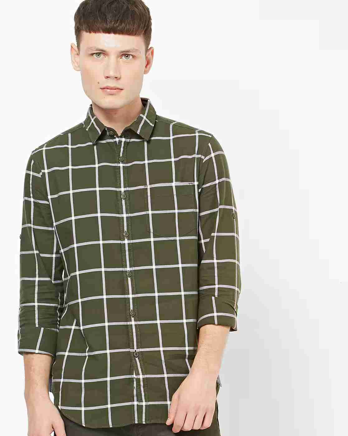 Checked Shirt with Patch Pocket