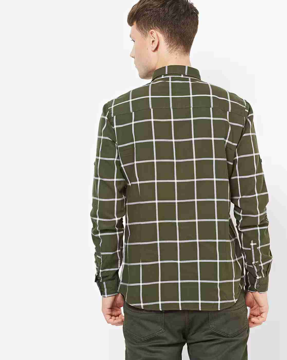 ECKO | Checked Shirt with Patch Pocket|2