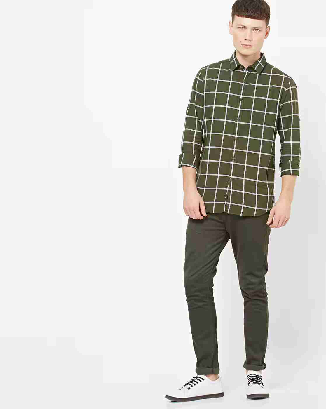 ECKO | Checked Shirt with Patch Pocket|3