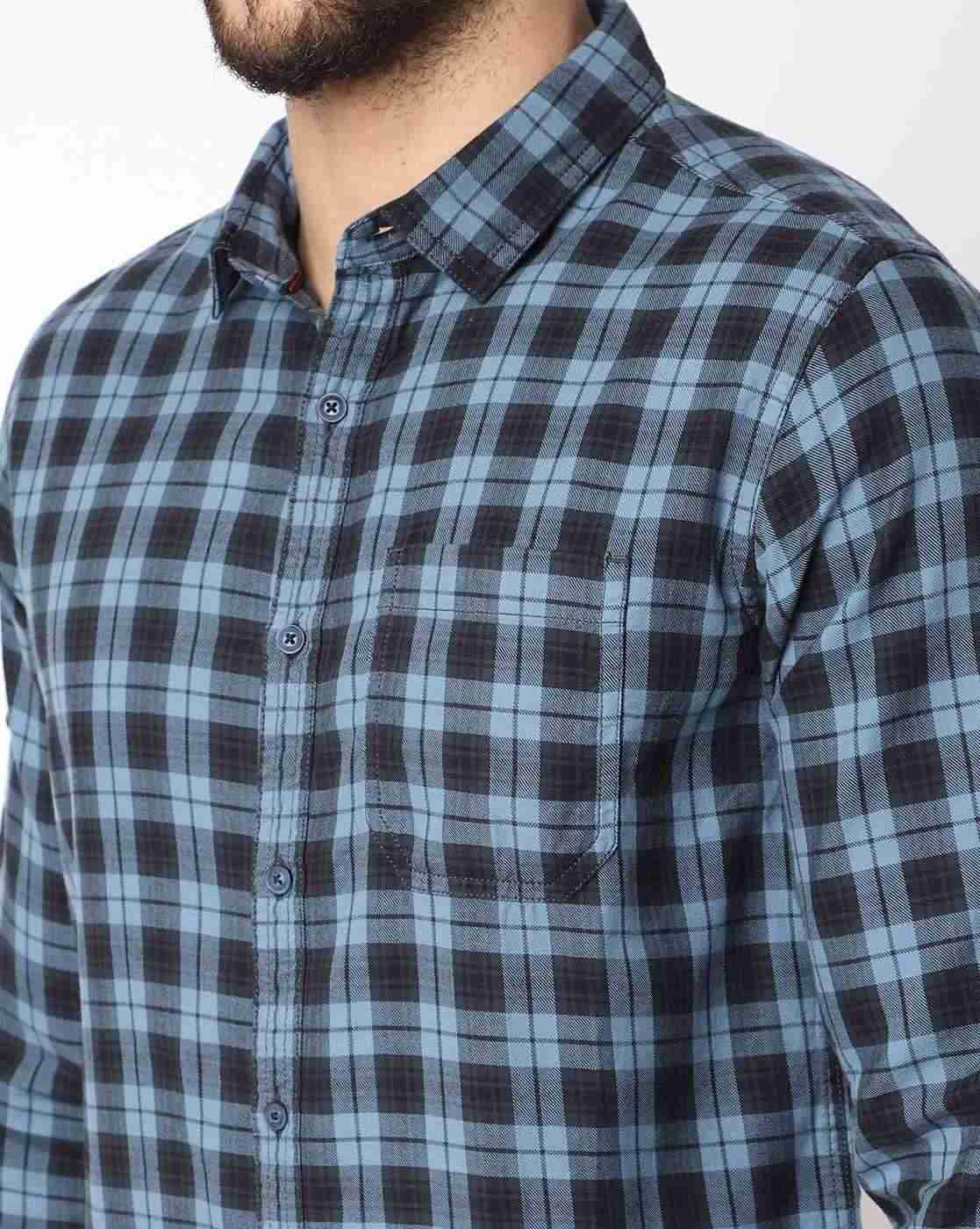 ECKO | Checked Slim Fit Shirt with Patch Pocket|2