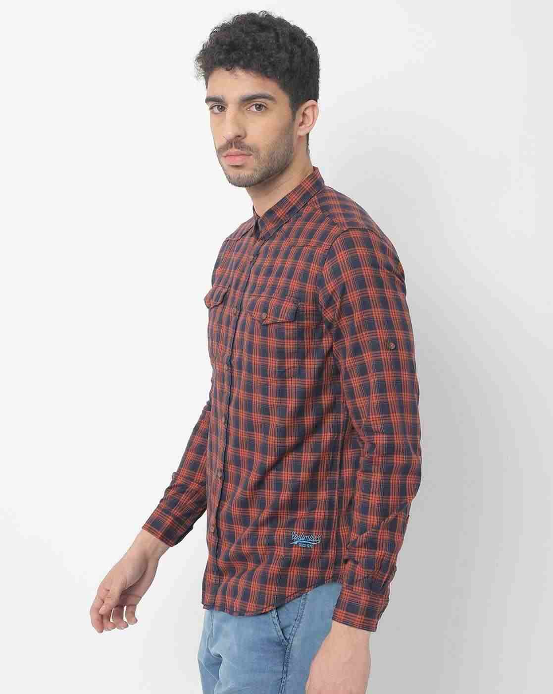 ECKO | Checked Slim Fit Shirt|2