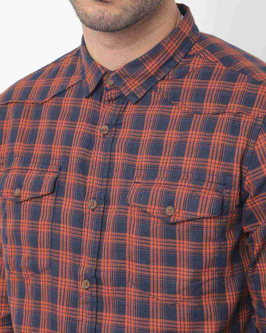 ECKO | Checked Slim Fit Shirt|3