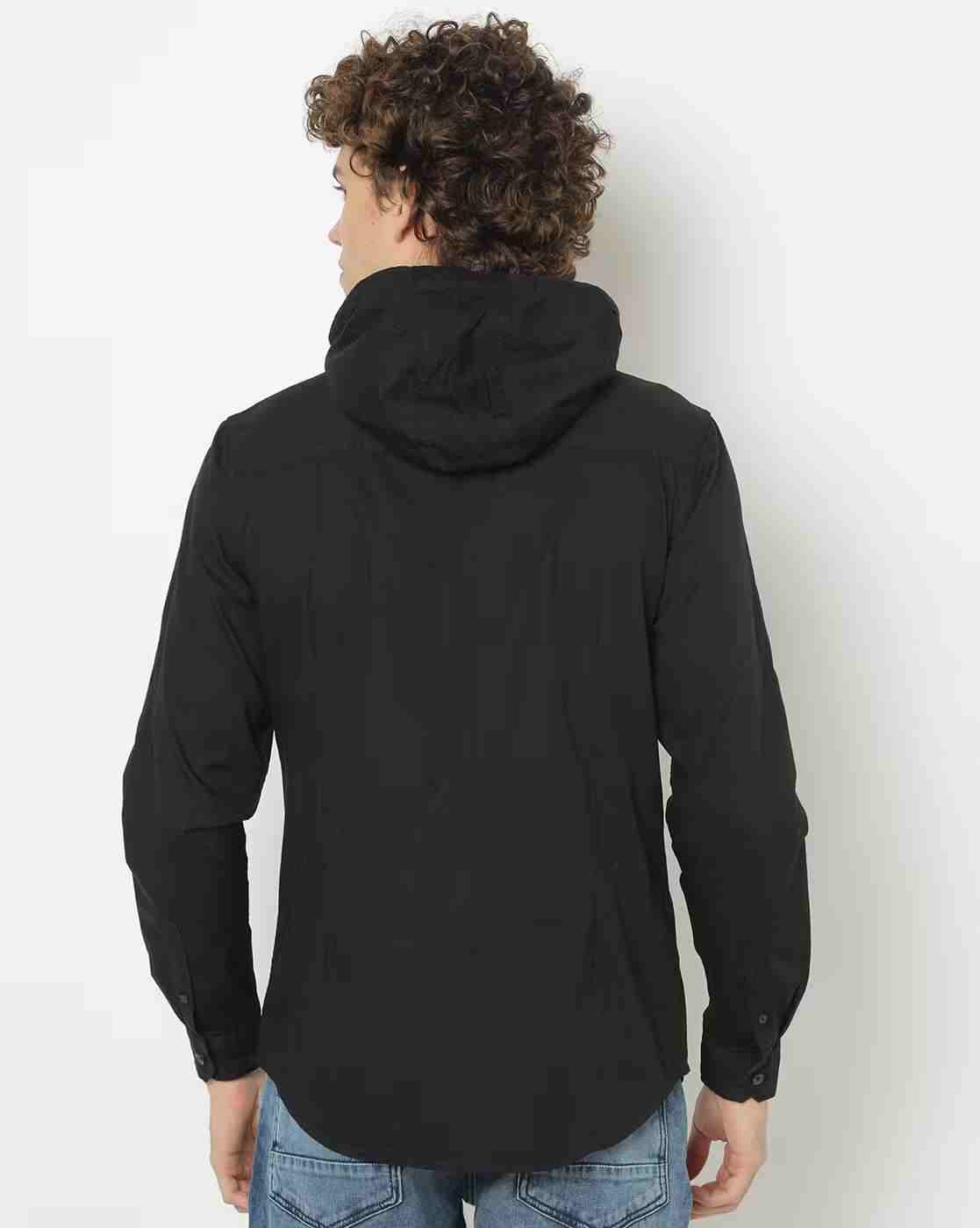 ECKO | Hooded Slim Shirt with Patch Pocket