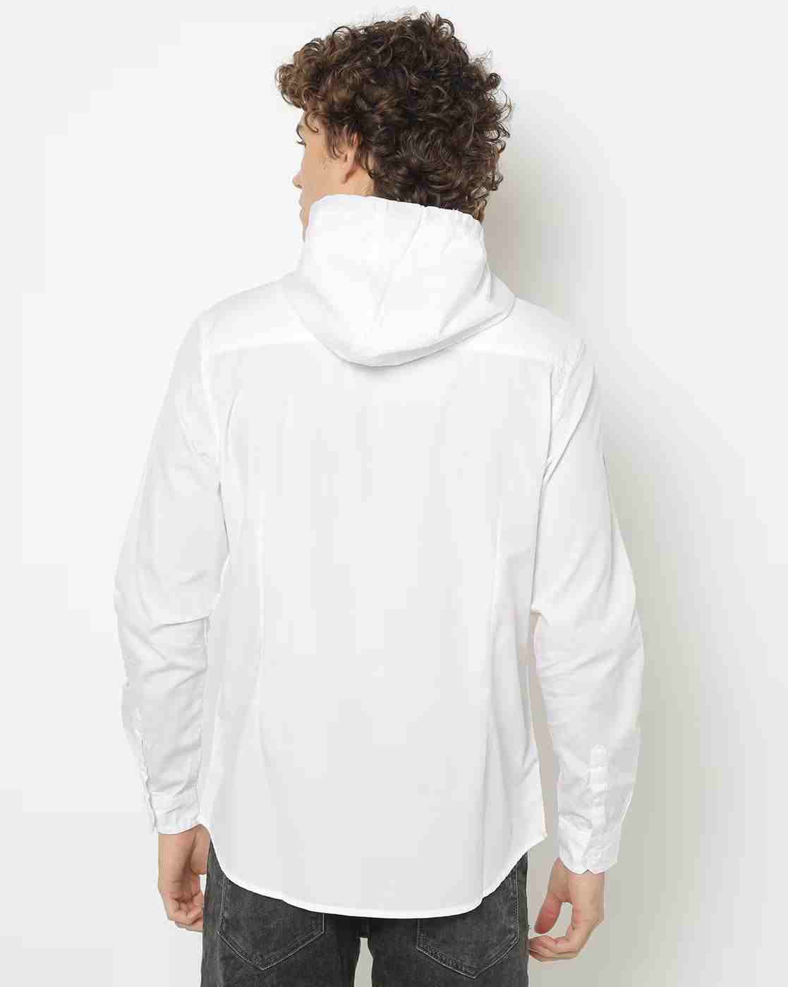 ECKO | Hooded Slim Shirt with Patch Pocket