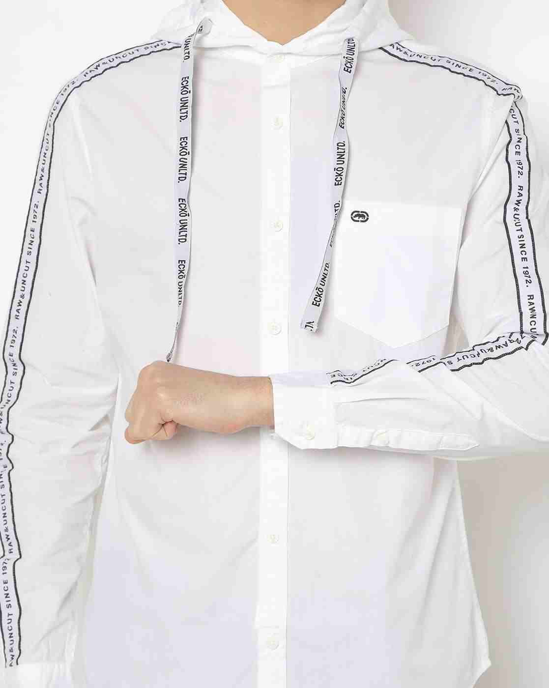 ECKO | Hooded Slim Shirt with Patch Pocket|2