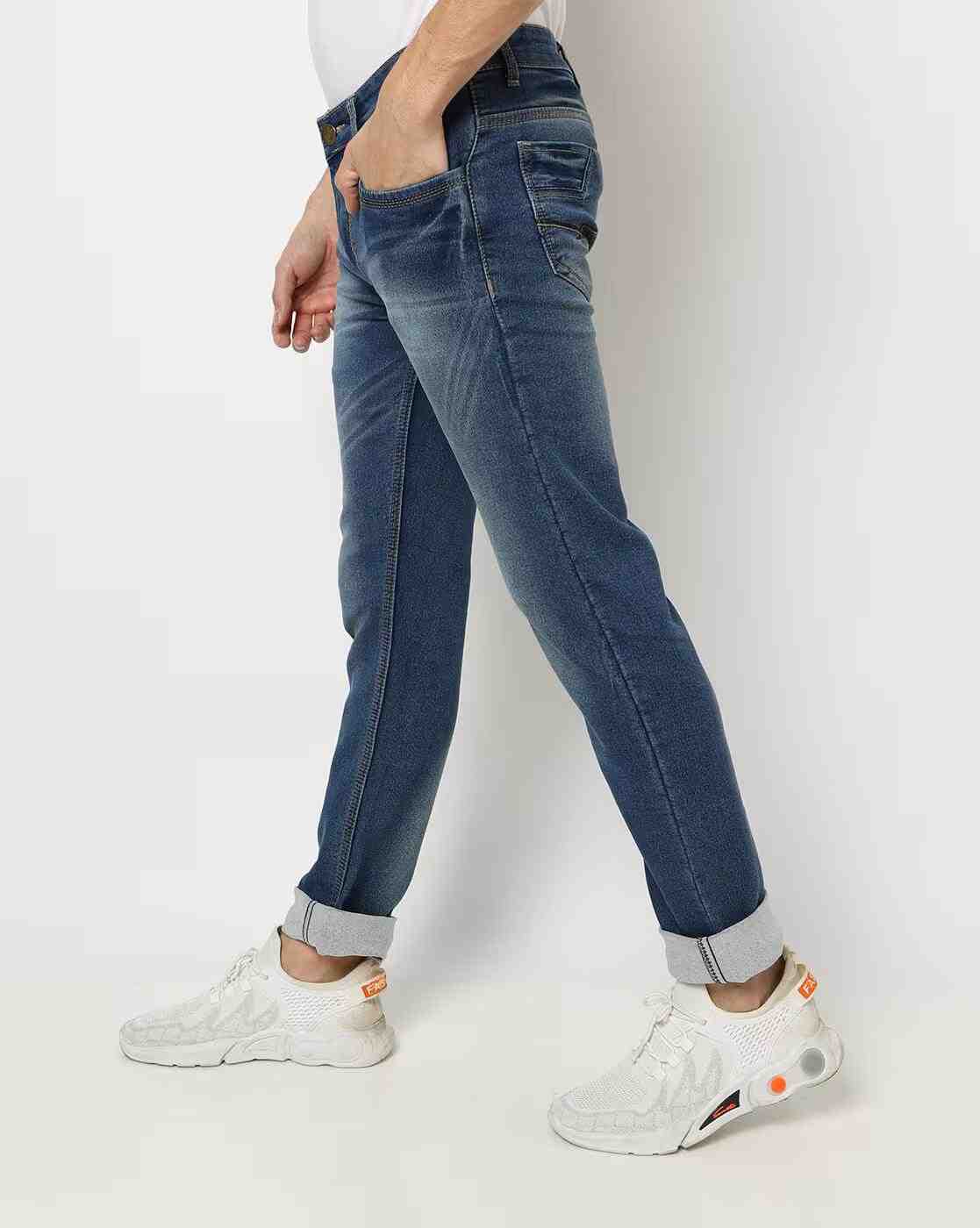 ECKO | Lightly Washed Mid-Rise Jeans