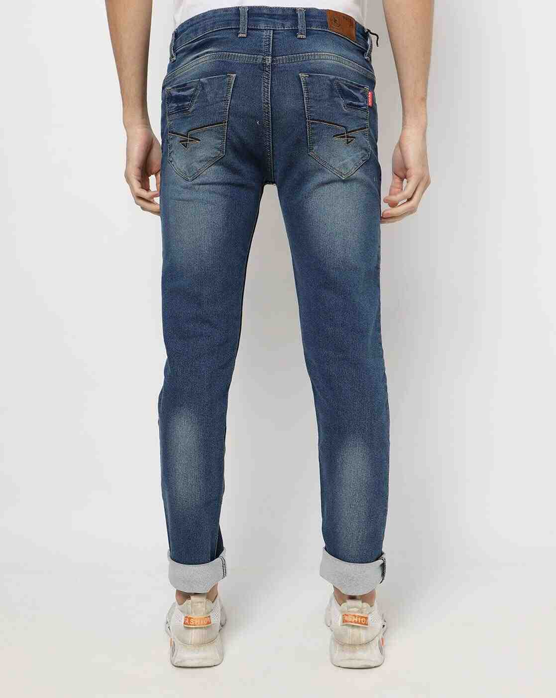 ECKO | Lightly Washed Mid-Rise Jeans|2
