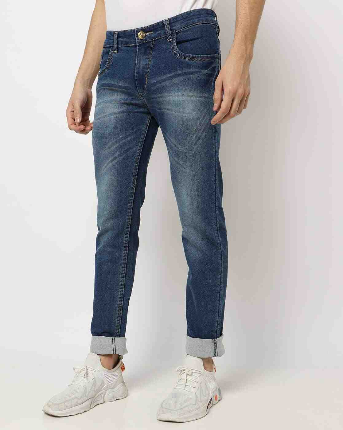 ECKO | Lightly Washed Mid-Rise Jeans|3