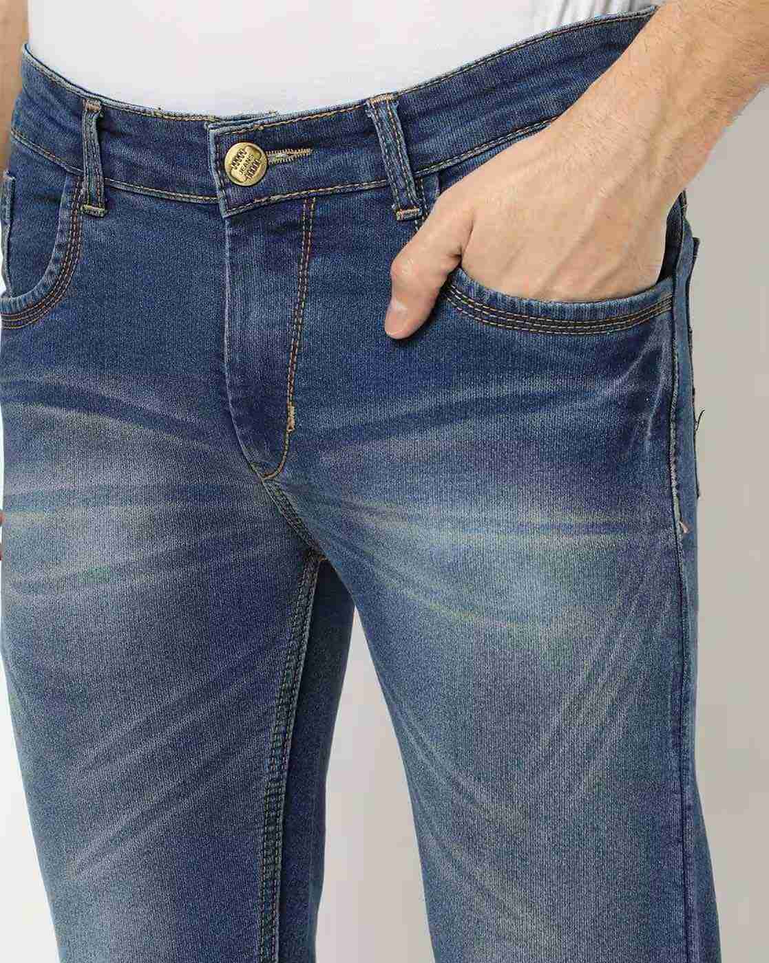 ECKO | Lightly Washed Mid-Rise Jeans|4