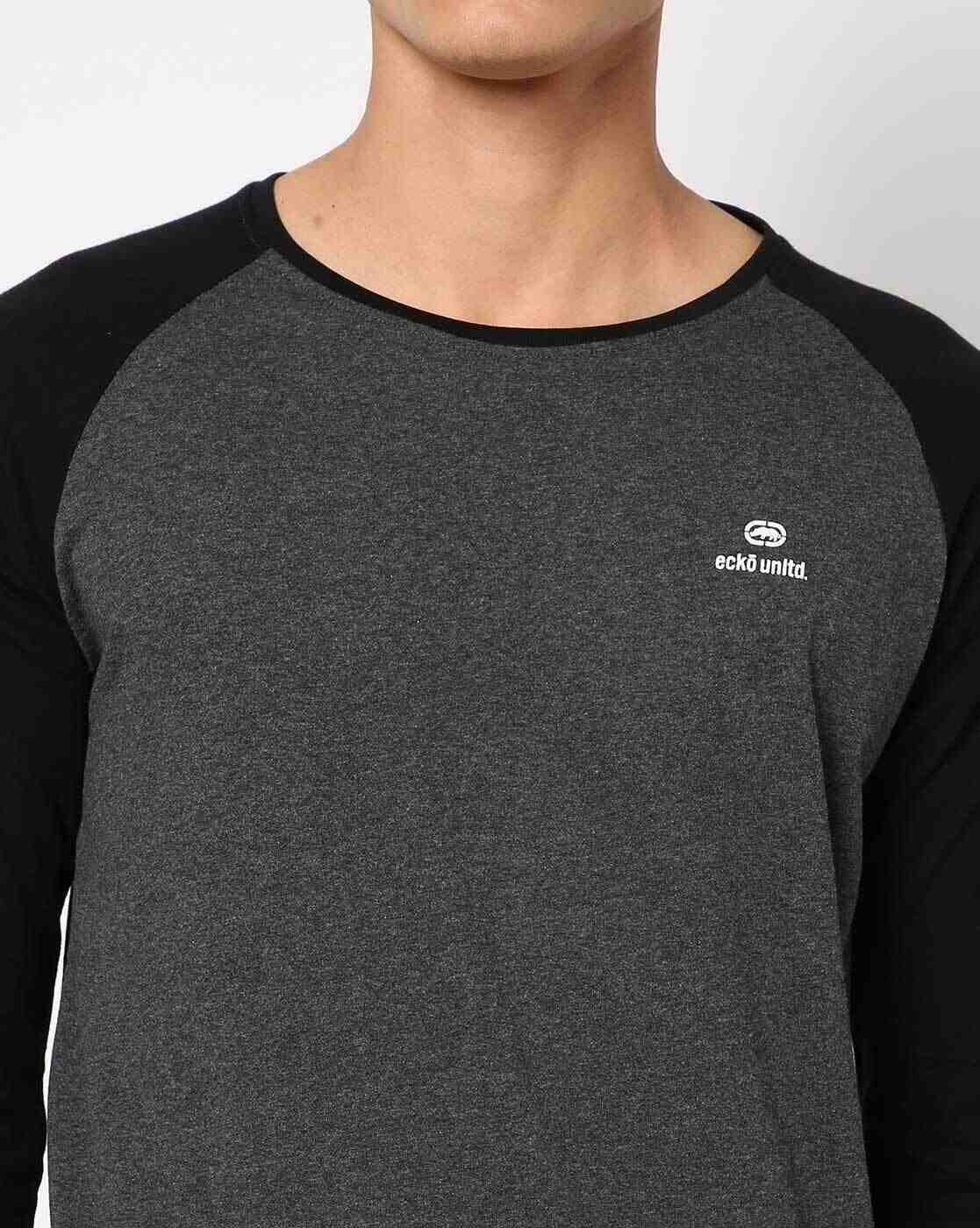 ECKO | Colourblock Slim Fit Crew-Neck T-shirt|2