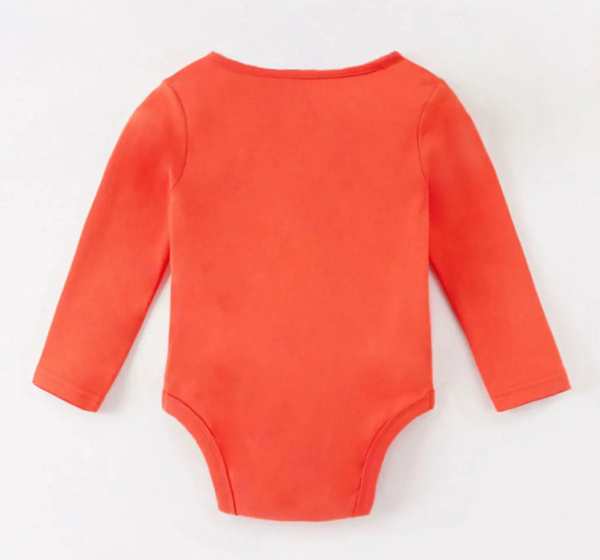 Infant Boys Printed 100% Cotton Bodysuit - Orange