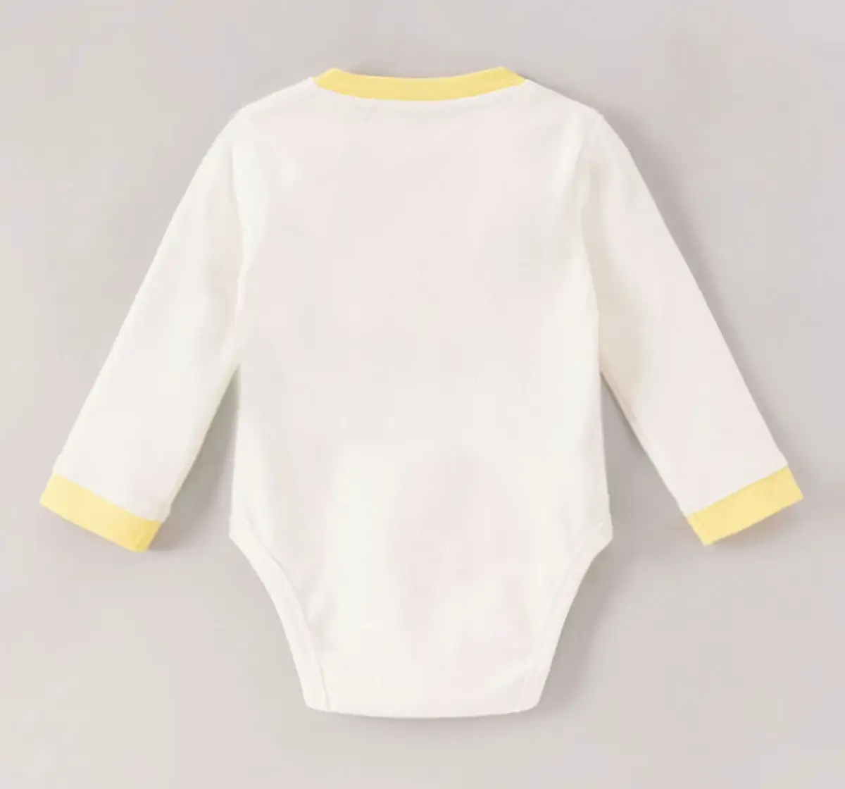 Infant Boys Printed 100% Cotton Bodysuit - White