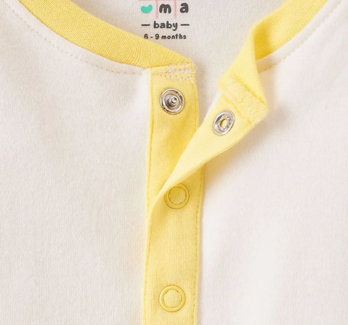 Infant Boys Printed 100% Cotton Bodysuit - White