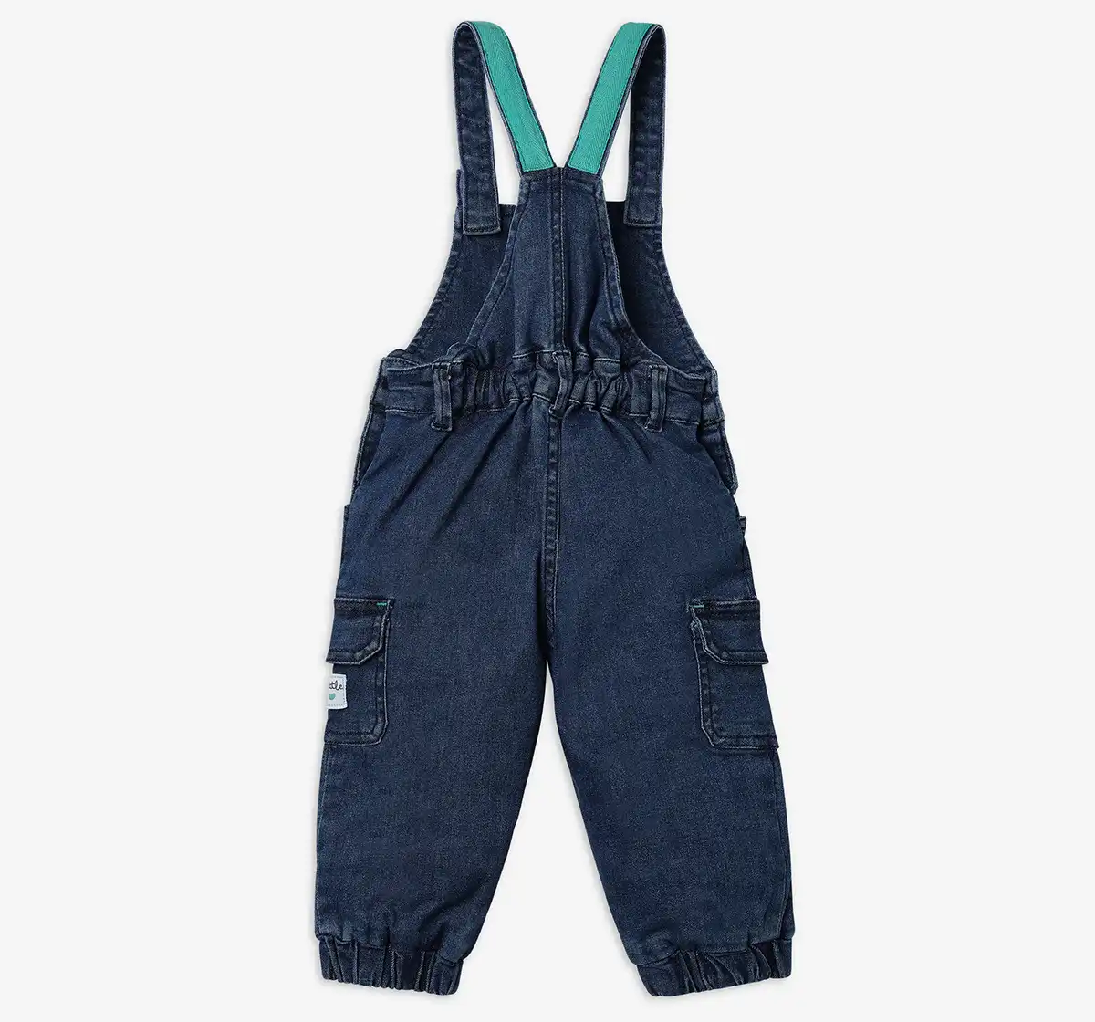 Half Sleeves T-Shirt With Denim Dungaree