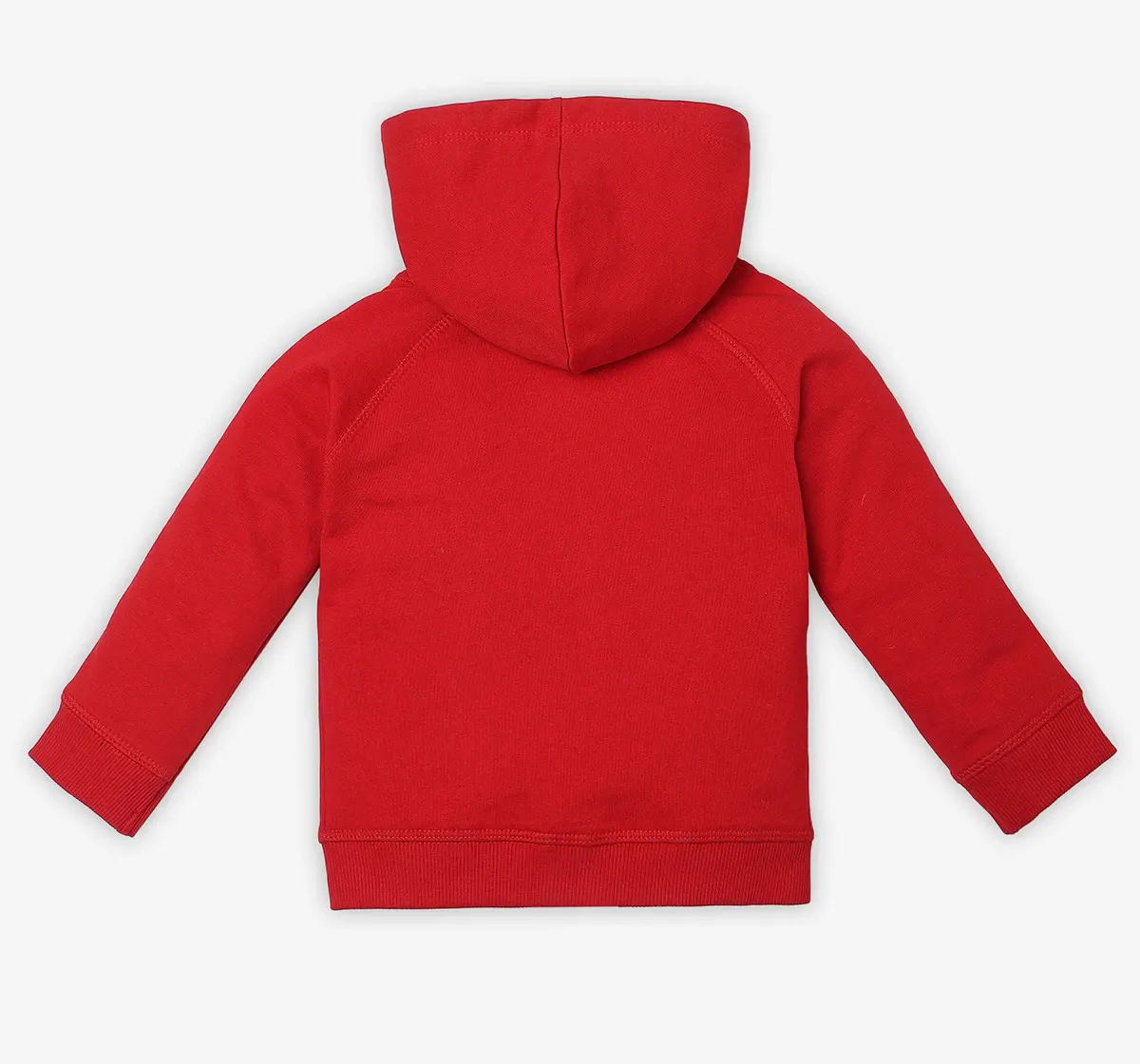 Infant Boys Printed 100% Cotton Hooded Jacket - Red