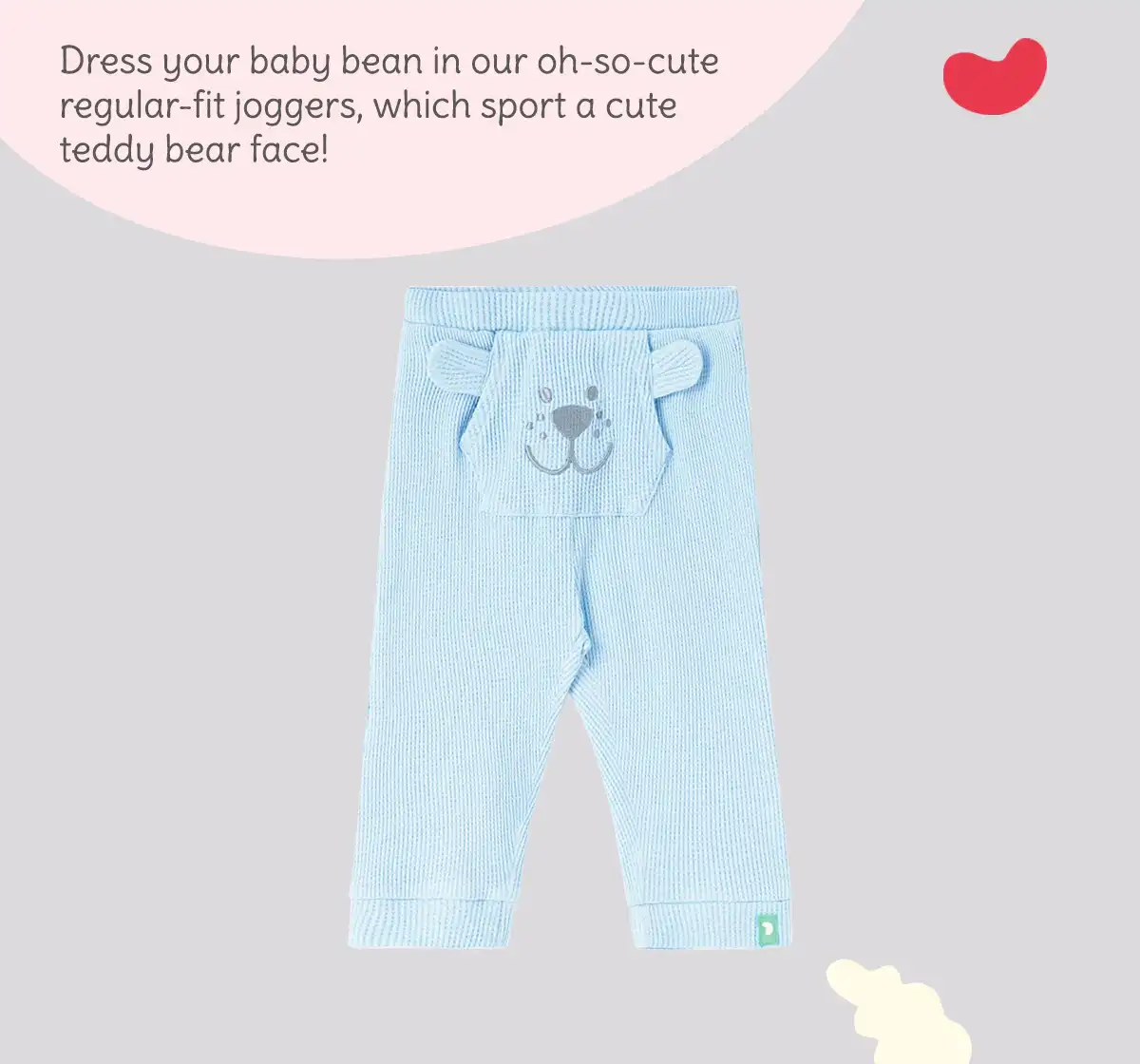Infant Boys Regular-Fit 100% Cotton Joggers - Blue