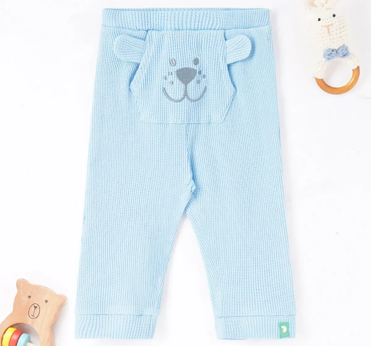 Infant Boys Regular-Fit 100% Cotton Joggers - Blue