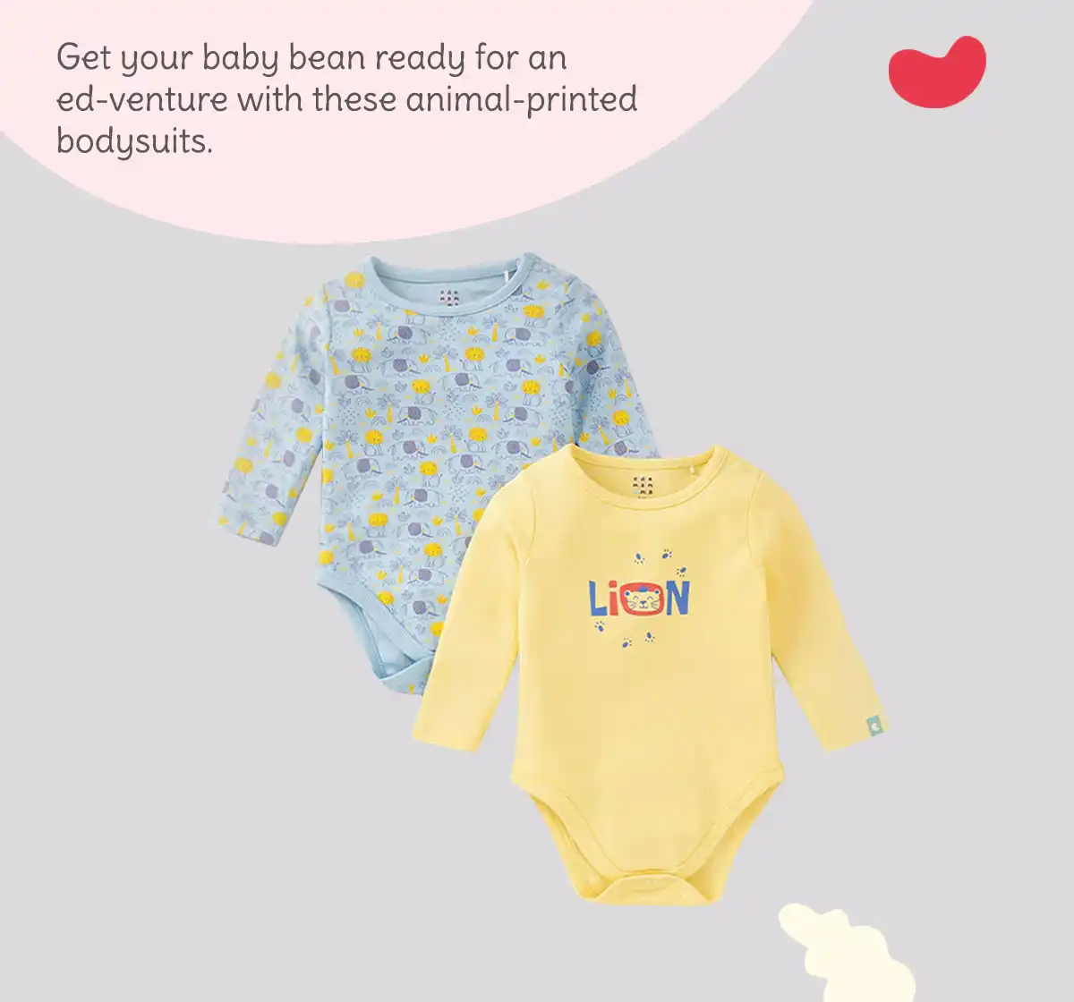 Infant Boys Printed 100% Cotton Bodysuit - Multicolour (Pack of 2)