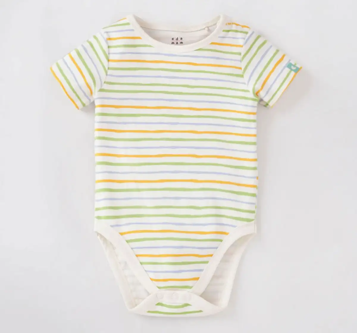 Infant Boys Short-Sleeved 100% Cotton Bodysuit - Multicolour (Pack of 2)