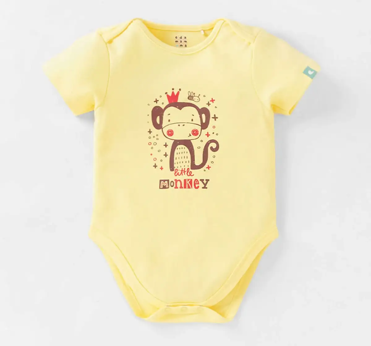 Infant Boys Printed 100% Cotton Bodysuit - Multicolour (Pack of 2)