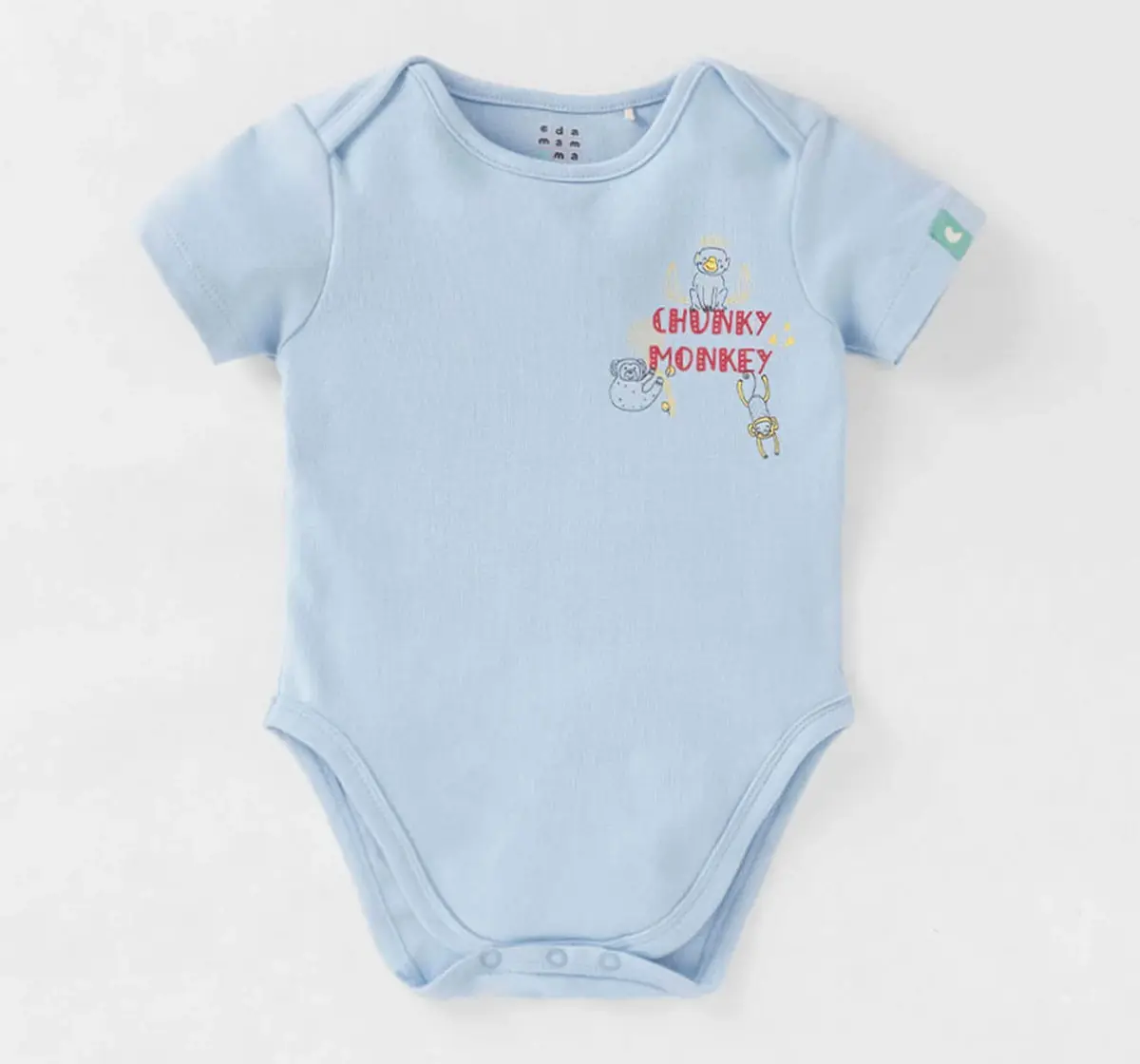 Infant Boys Printed 100% Cotton Bodysuit - Multicolour (Pack of 2)