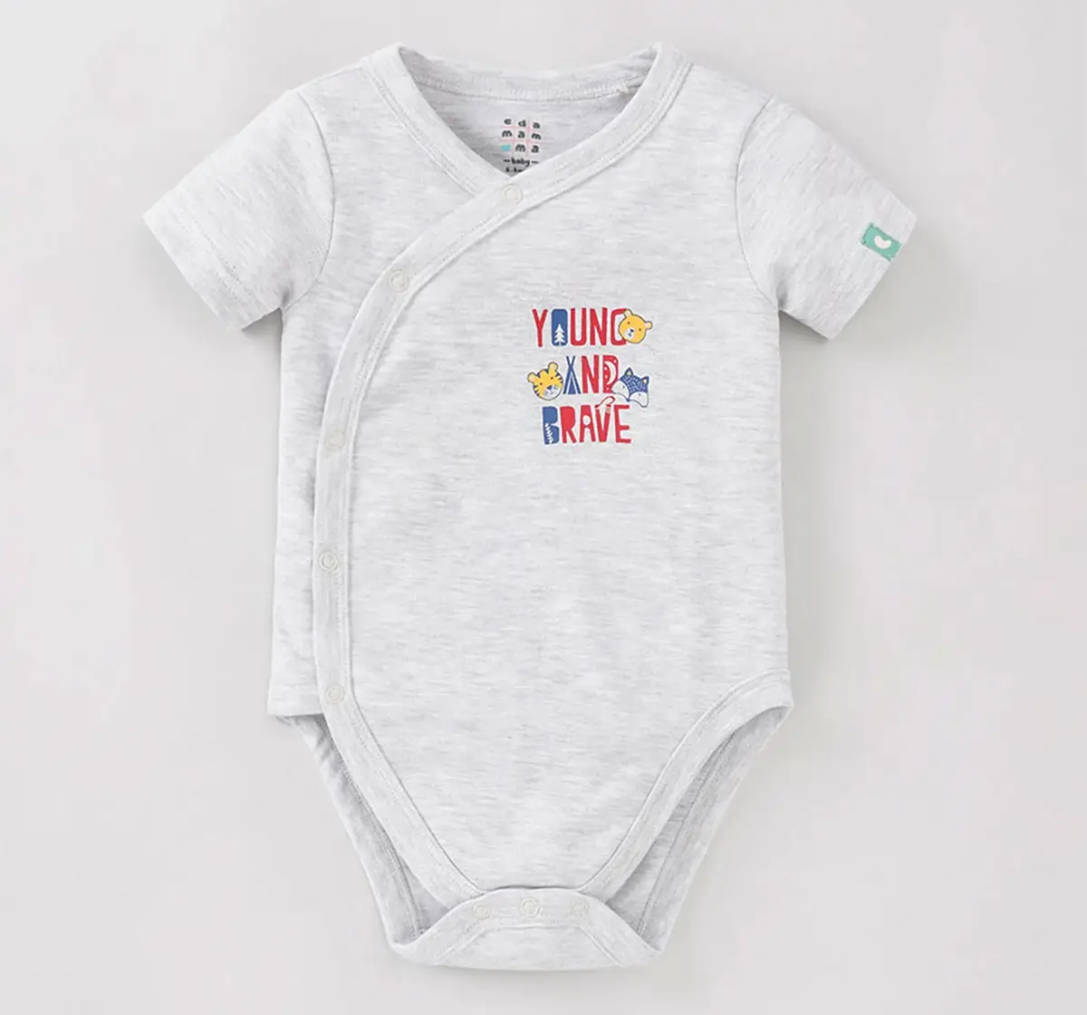 Infant Boys Printed 100% Cotton Bodysuit - Multicolour (Pack of 2)