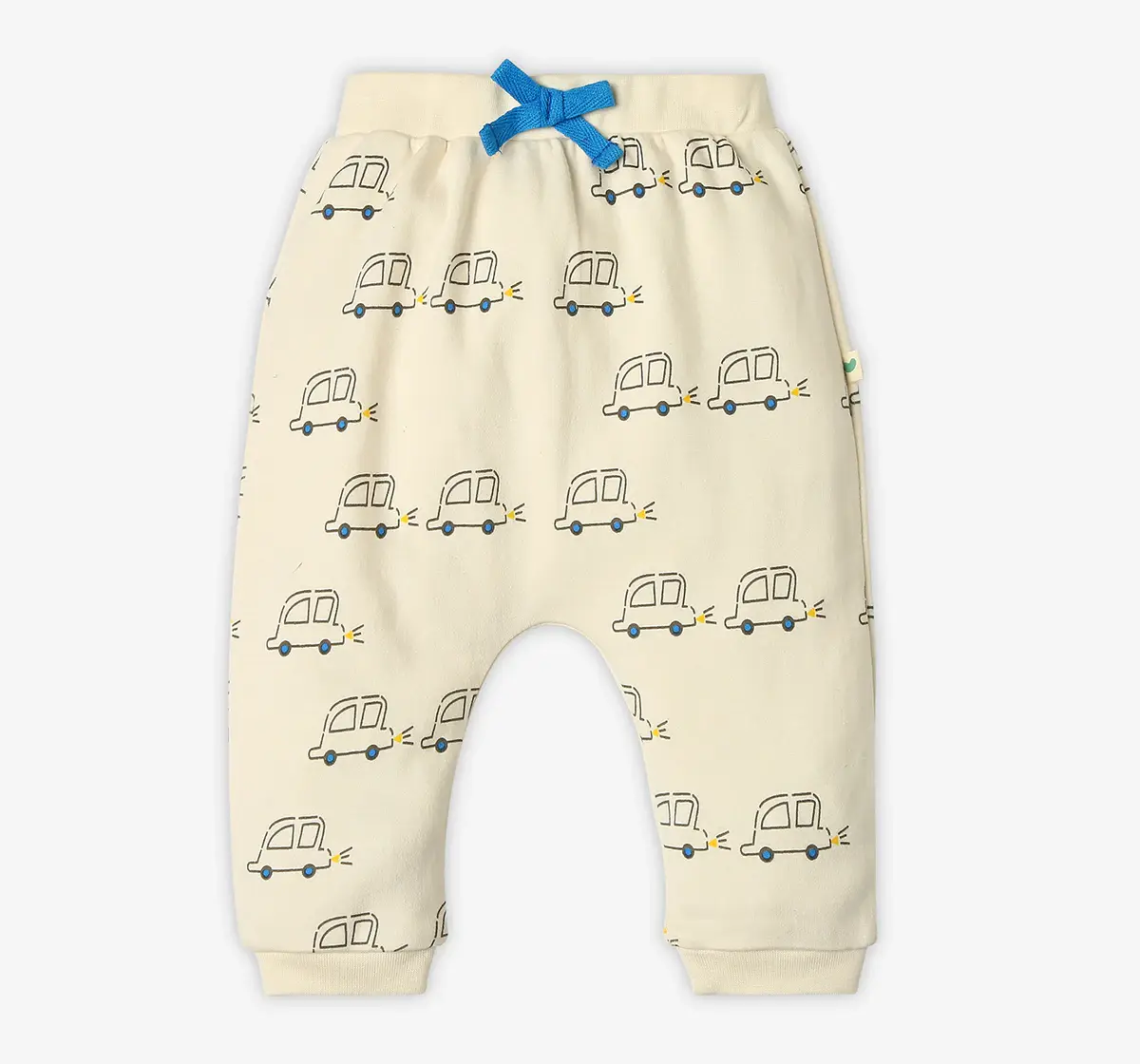 Infant Boys Printed 100% Cotton Joggers - Multicolour (Pack of 2)