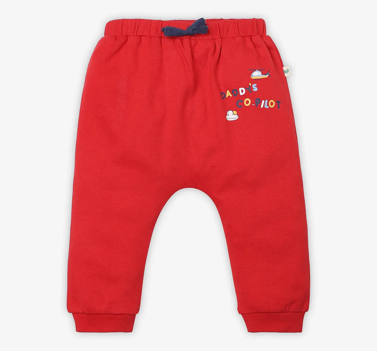 Infant Boys Printed 100% Cotton Joggers - Multicolour (Pack of 2)