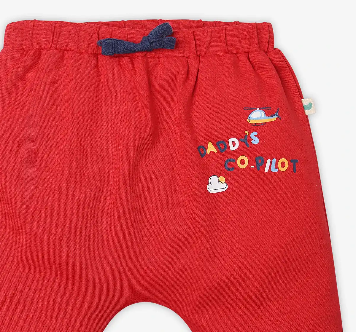 Infant Boys Printed 100% Cotton Joggers - Multicolour (Pack of 2)
