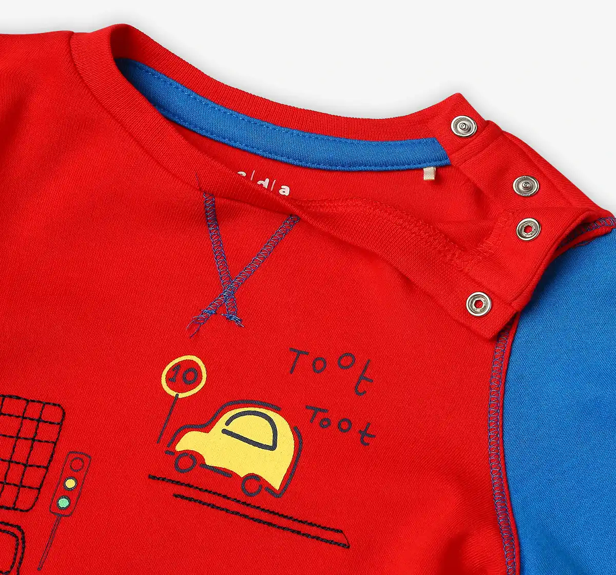 Infant Boys Printed 100% Cotton Romper - Multicolour (Pack of 2)