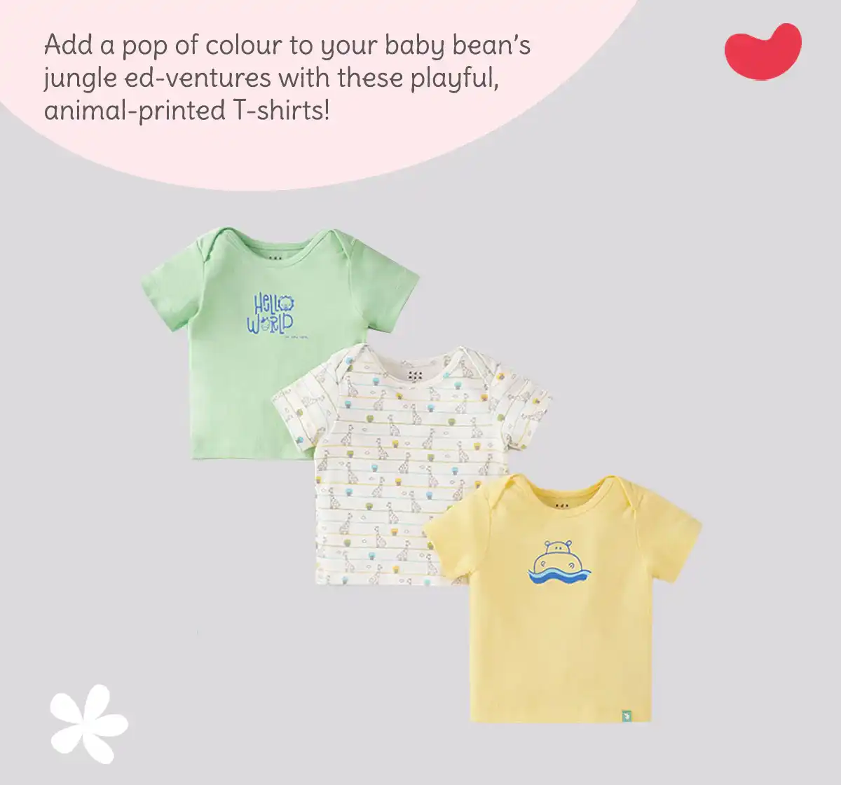 Infant Boys Printed 100% Cotton T-shirts - Multicolour (Pack of 3)