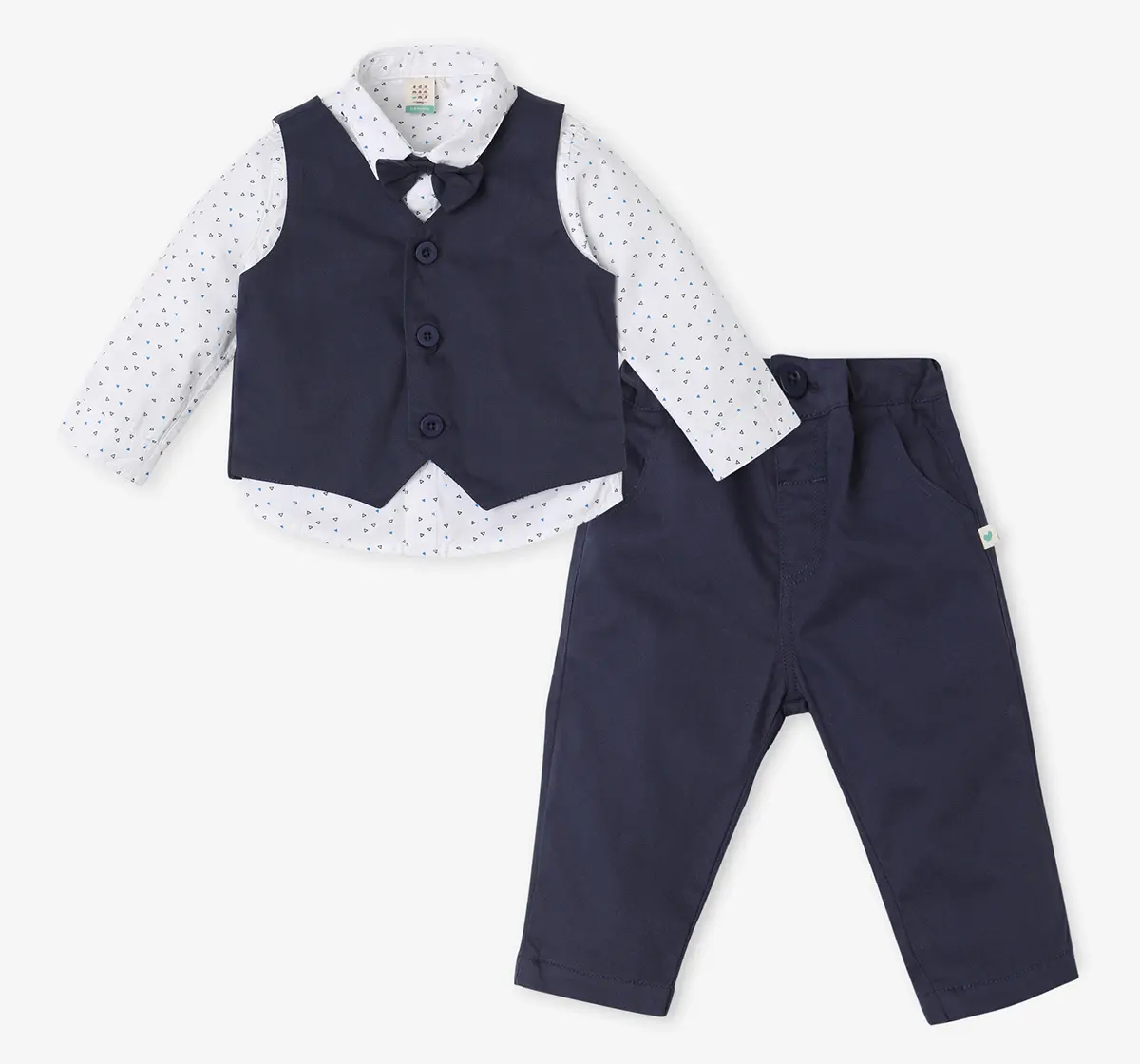 Infant Boys’ 100% Cotton Partywear Set – Blue