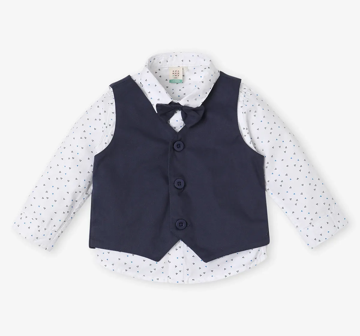 Infant Boys’ 100% Cotton Partywear Set – Blue