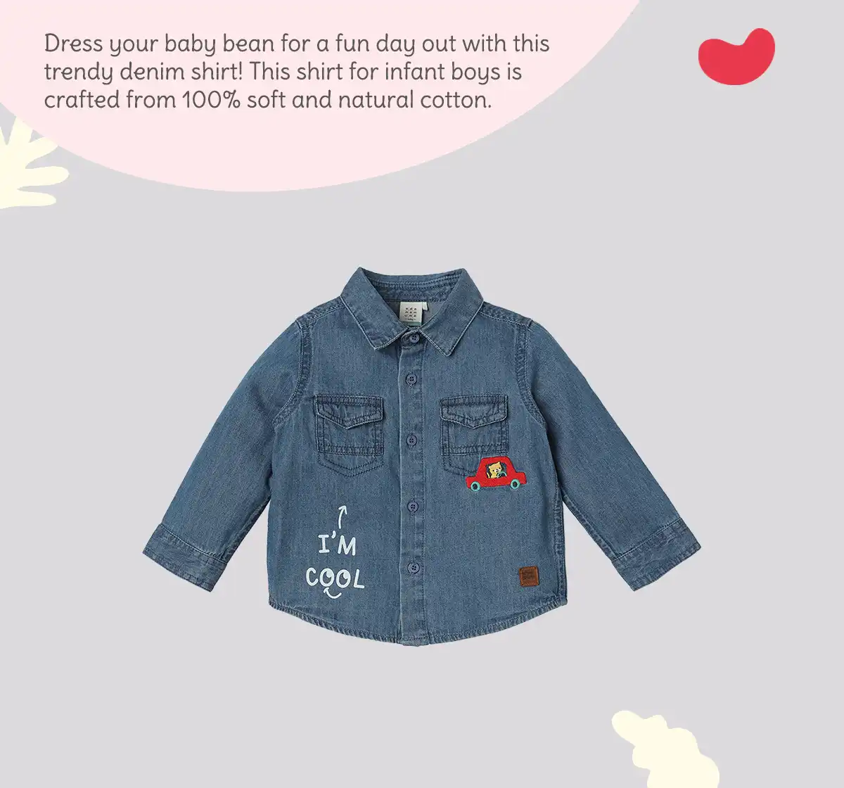 Denim Shirt With Embroidery