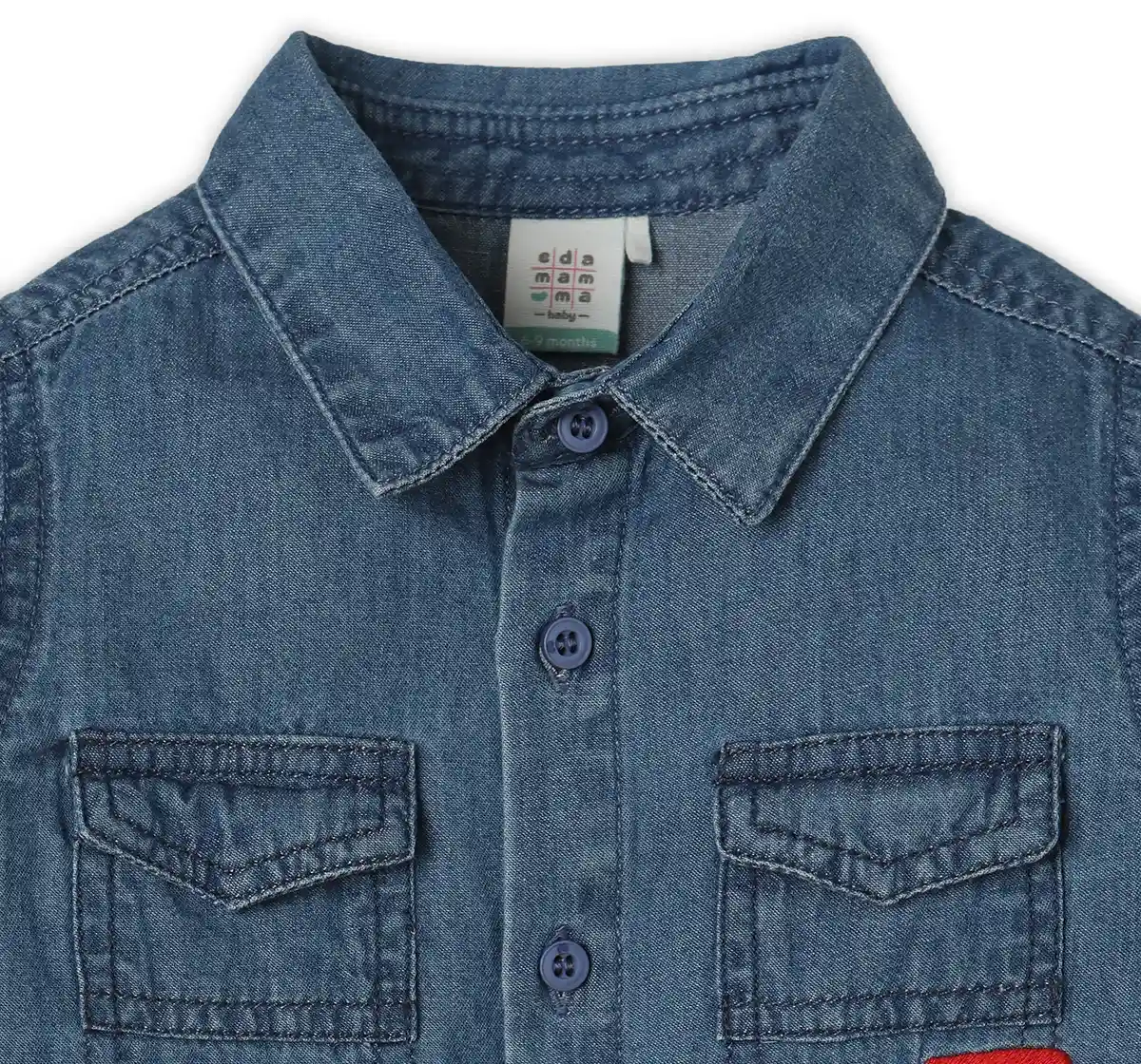 Denim Shirt With Embroidery