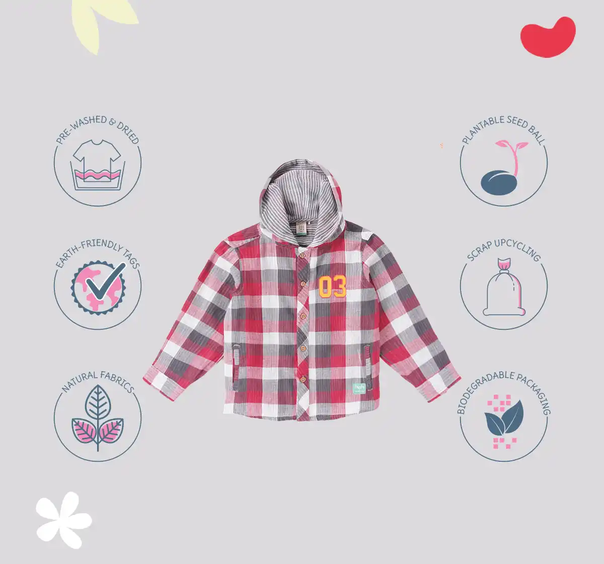 Check Shirt With Hoodie