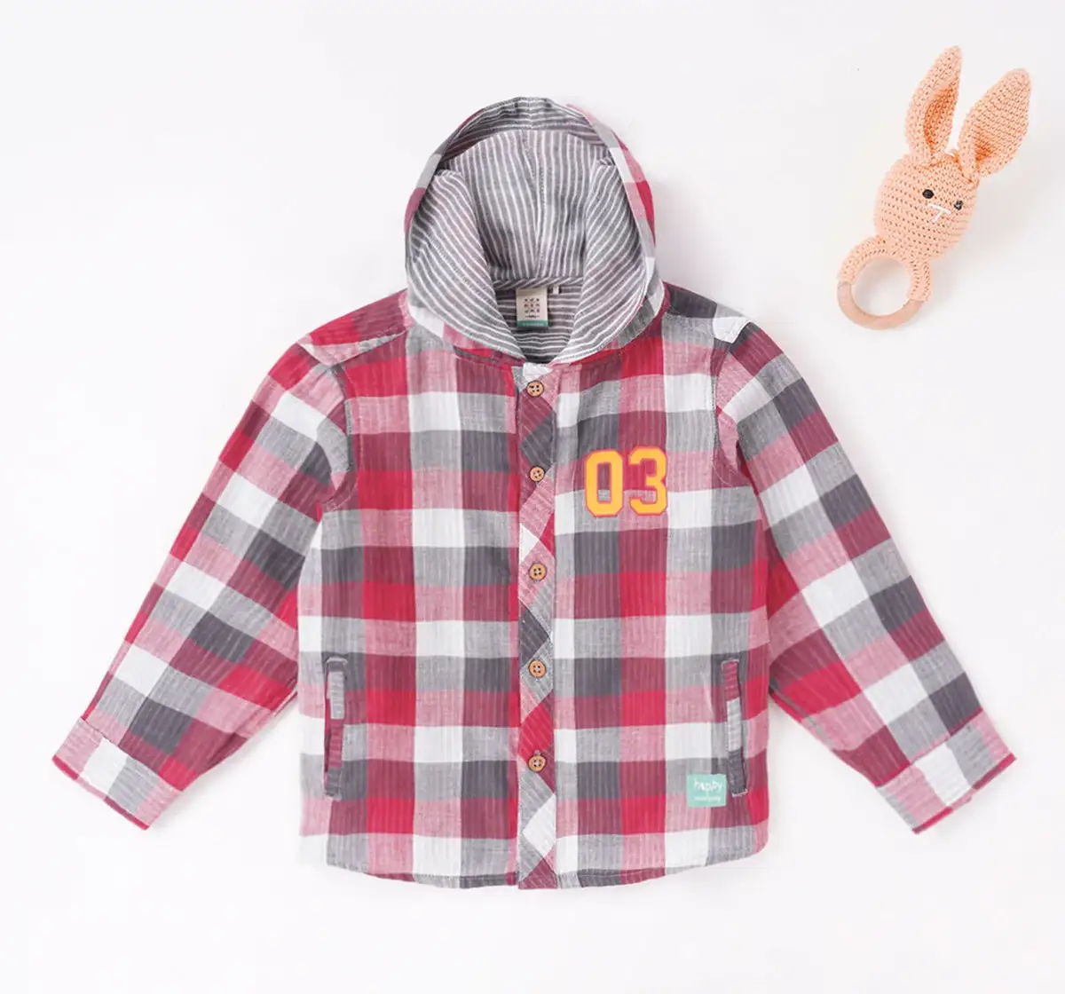 Check Shirt With Hoodie