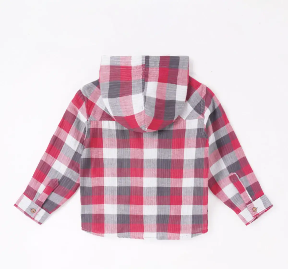 Check Shirt With Hoodie