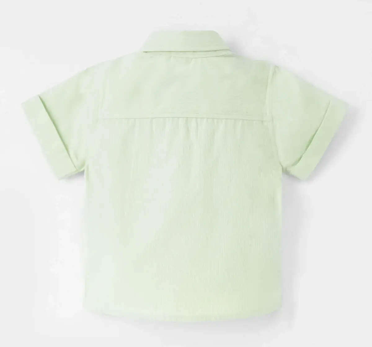 Infant Boys Printed 100% Cotton Shirt - Green