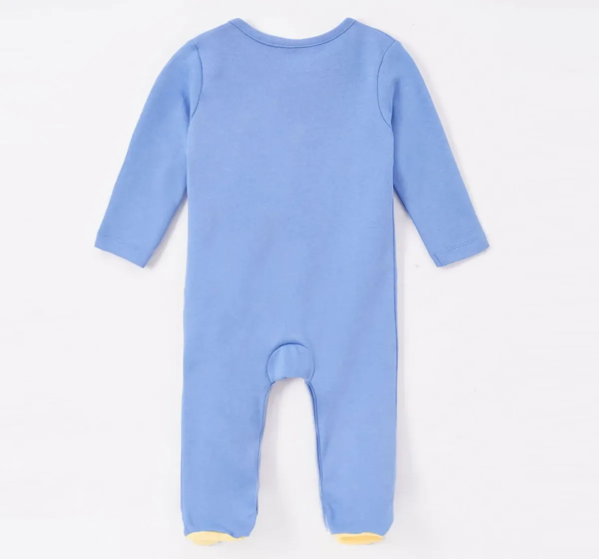 Infant Boys Printed 100% Cotton Sleepsuit - Blue